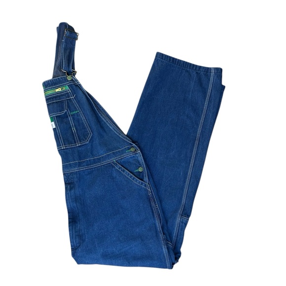 Liberty Denim Bib Overalls Men’s 40X32 Carpenter Work Pants 100% Cotton Blue - Picture 5 of 8
